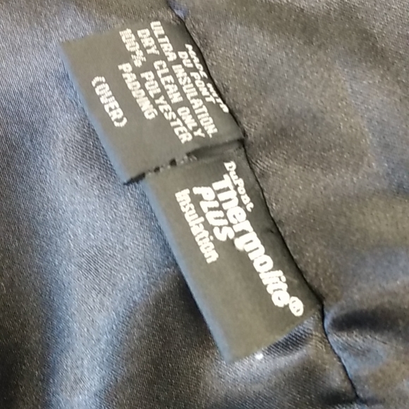 💯 black leather duster ankle length long winter jacket with liner - Picture 7 of 7